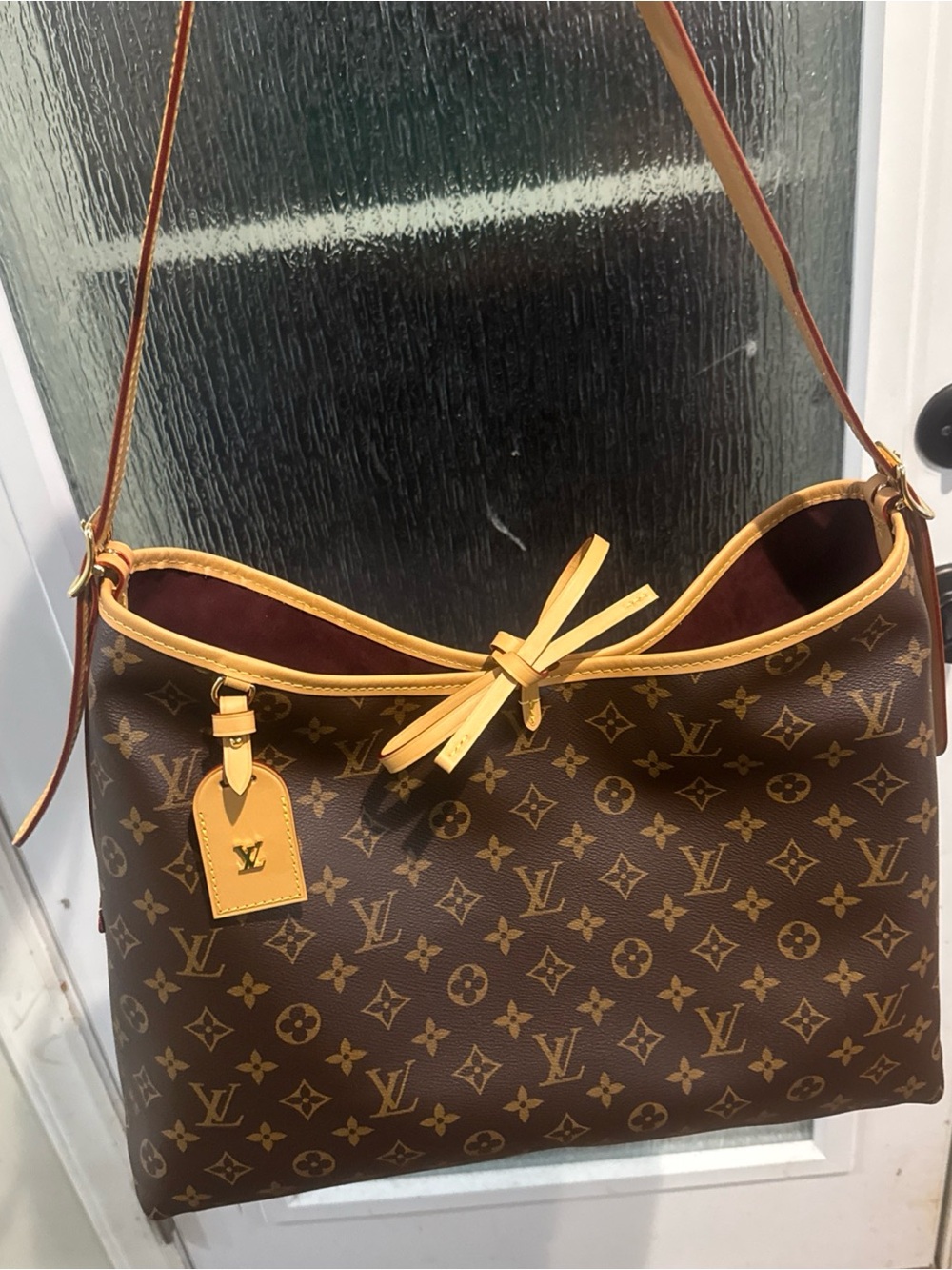 Louis Vuitton/ Monogram/Carry All MM Bag with Natural Vachetta Trim/NIB! NEW! - Picture 7 of 15
